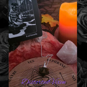 Tiger’s Eye Merkaba Pendulum • Crystal Dowsing Tool • Divination